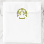 Angels Change Colors Runder Aufkleber (Tasche)