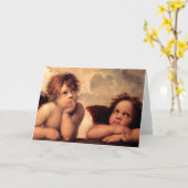 Angels Cherubs Karte (Gelbe Blume)