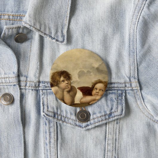 Angels Cherubs Raphael Santi Siena Button (Beispiel)