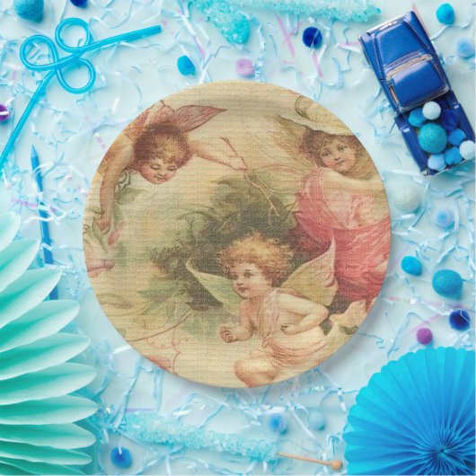 Angels, Cherubs Vintag  Pappteller (Party)