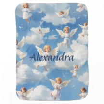 Angels Design Personalizable Baby Blanket