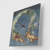 Angels Detail aus Adonis Led von Cupids von Albani Quadratische Wanduhr (Winkel)
