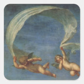 Angels Detail aus Adonis Led von Cupids von Albani Quadratischer Aufkleber (Vorderseite)