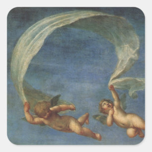 Angels Detail aus Adonis Led von Cupids von Albani Quadratischer Aufkleber