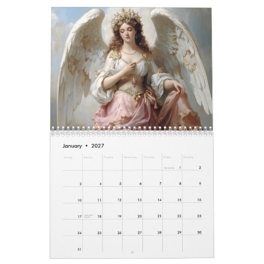 Angels – Engel 2026 Kalender (Jan 2027)