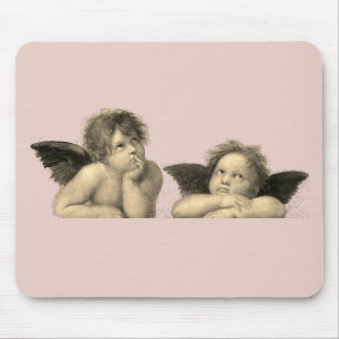 Angels Engel – Madonna Sixtina – Raphael – Raffael Mousepad