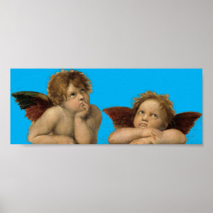 Angels Engel - Madonna Sixtina - Raphael - Raffael Poster