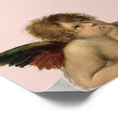 Angels Engel - Madonna Sixtina - Raphael - Raffael Poster (Ecke)