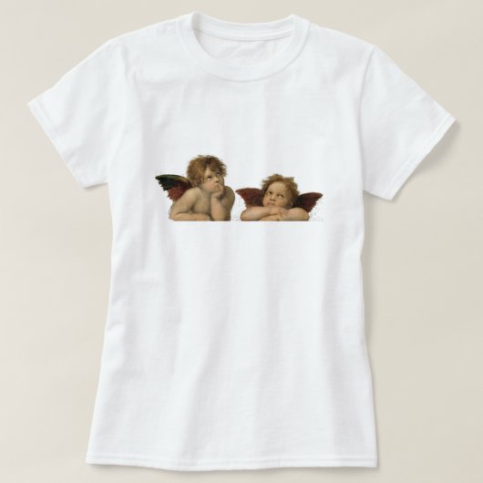 Angels Engel – Madonna Sixtina – Raphael – Raffael T-Shirt (Design vorne)