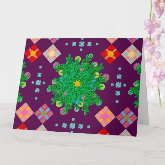 Angels Eye View Leinwand Streifen Lila Karte (Orchidee)