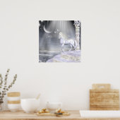 Angels Fee Einhörner drucken Poster (Küche)