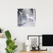 Angels Fee Einhörner drucken Poster (Heimbüro)