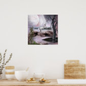 Angels Fee Einhörner drucken Poster (Küche)