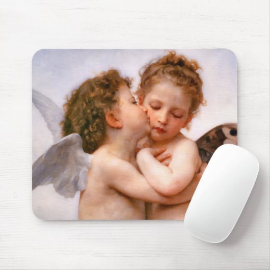 Angels First Kiss, Bouguereau Mousepad (Mit Mouse)