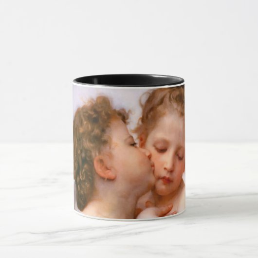 Angels First Kiss, Bouguereau Tasse (Zentrum)