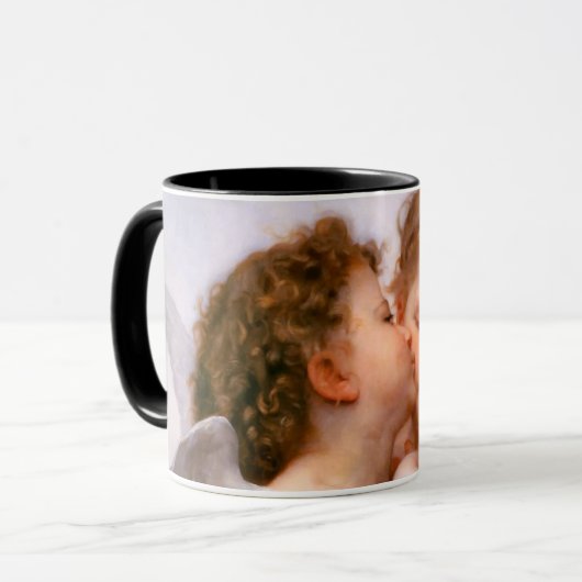 Angels First Kiss, Bouguereau Tasse (Vorderseite Links)