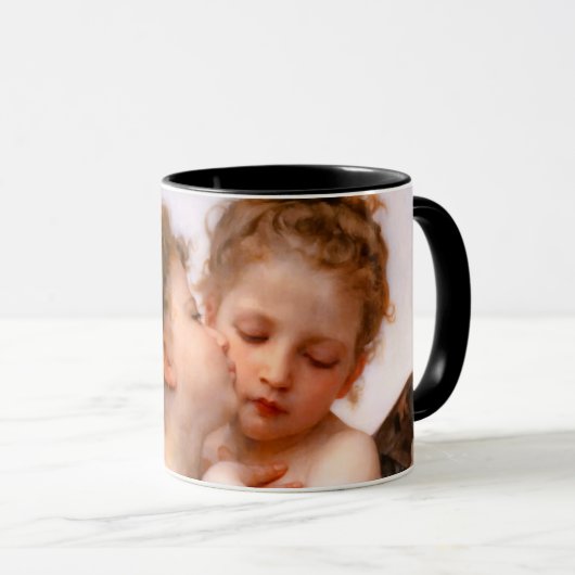 Angels First Kiss, Bouguereau Tasse (VorderseiteRechts)