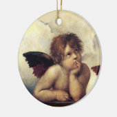 ANGELS / Flügeldrachen ,Wolken Raffaello Sanzio C Keramik Ornament (Links)