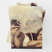 ANGELS / Flügeldrachen ,Wolken Raffaello Sanzio Geschenkpapier Set (Beispiel)