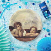 ANGELS / Flügeldrachen ,Wolken Raffaello Sanzio Pappteller (Party)