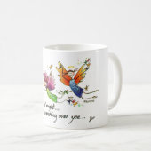 Angels Flying Happiy "All Day" Wasserfarben-Sketch Kaffeetasse (VorderseiteRechts)