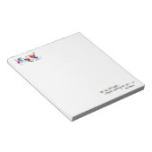 Angels Flying Happiy "All Day" Wasserfarben-Sketch Notizblock (angewinkelt)