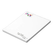 Angels Flying Happiy "All Day" Wasserfarben-Sketch Notizblock (Rotiert)