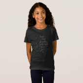 Angels Friendship - Elegantes Calligraphy Chalkboa T-Shirt (Vorne ganz)