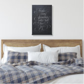Angels & Friendship Quote Chalkboard-Kalligrafie Leinwanddruck (Insitu (Schlafzimmer))