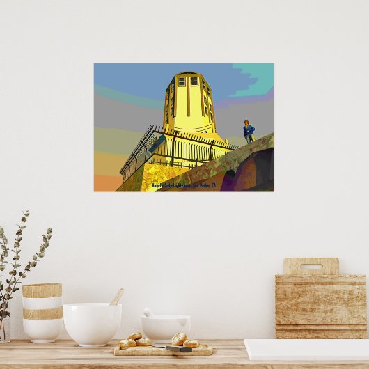 Angel's Gate Lighthouse, San Pedro, CA Poster (Küche)