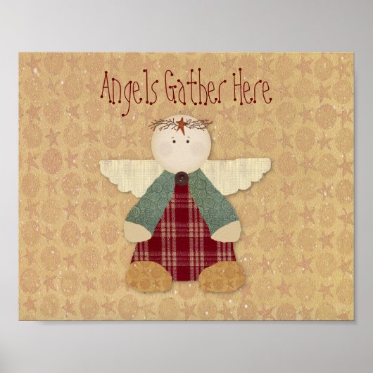 Angels Gather Here Print Poster (Vorne)