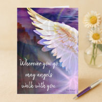 Angels gehen mit Dir Guardian Angel Lila Wing