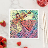 Angels gesteinigter Glass Look Serviette (Beispiel)