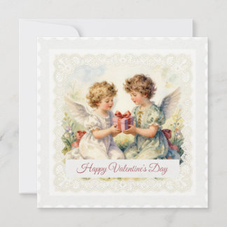 Angels' Gift – Victorian-Style Valentine’s Day Feiertagskarte