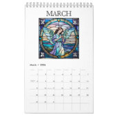 Angels Glass Window 2026 Personalisiert Kalender (Mär 2026)