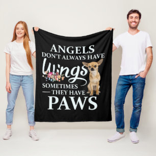 Angels haben nicht immer Wings Chihuahua Lover Fleecedecke