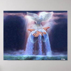 Angels heaven from Oils Poster