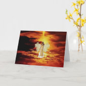Angels in der Sky Greeting Card Karte (Gelbe Blume)