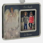 Angels in Heaven Traditionelle Gedenkfeier Rahmen-Ornament Silber (Rechts)