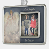 Angels in Heaven Traditionelle Gedenkfeier Rahmen-Ornament Silber (Links)