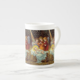 Angels in Manger Specialty Tasse