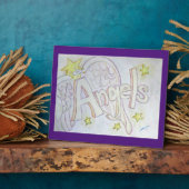 Angels Inspiration Word Malgedicht Plaque Fotoplatte (Seite)