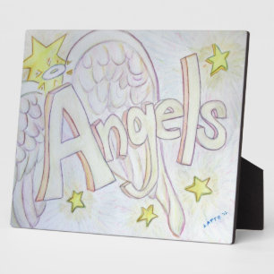 Angels Inspiration Word Malgedicht Plaque Fotoplatte