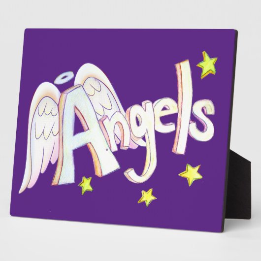 Angels Inspiration Word Malgedicht Plaque Fotoplatte (Seite)