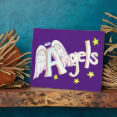 Angels Inspiration Word Malgedicht Plaque Fotoplatte (Seite)