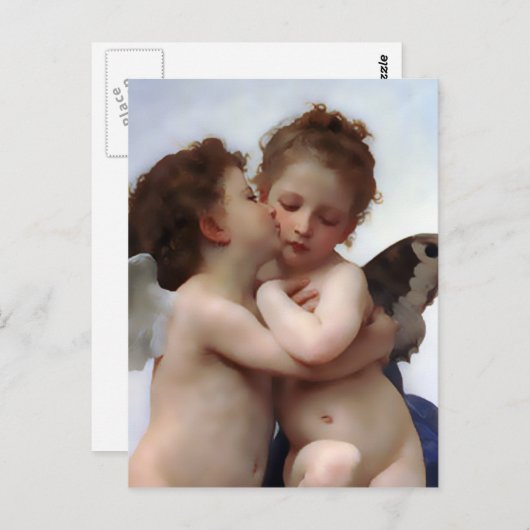 Angels Kiss Postcard Postkarte (Vorne/Hinten)