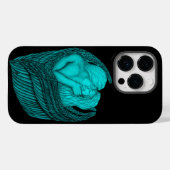 Angels Kissing , Schwarz-Grün-Design Case-Mate iPhone Hülle (Rückseite (Horizontal))