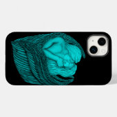 Angels Kissing , Schwarz-Grün-Design Case-Mate iPhone Hülle (Rückseite (Horizontal))