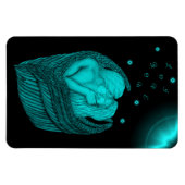 Angels Kissing , Schwarz-Grün-Design Magnet (Horizontal)