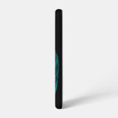 Angels Kissing , Schwarz-Grün-Design Samsung Galaxy Hülle (Linke Seite)